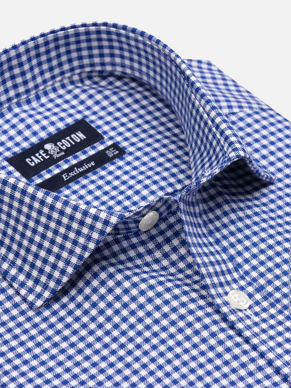 Camisa Anthony en guinga azul marino