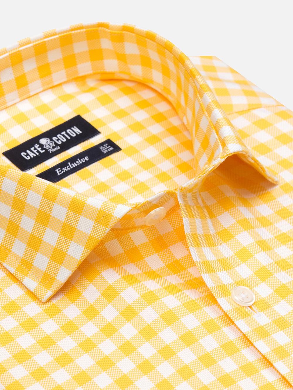 Ash check shirt - Yellow