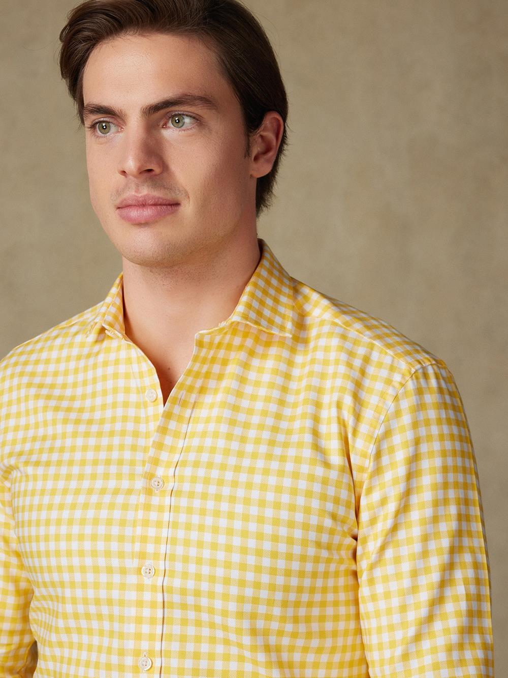 Ash check shirt - Yellow