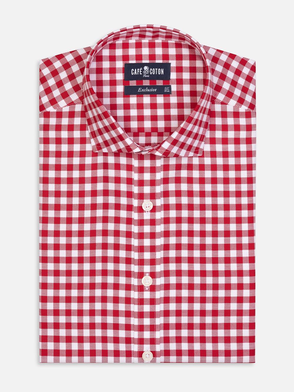 Ash check shirt - Red