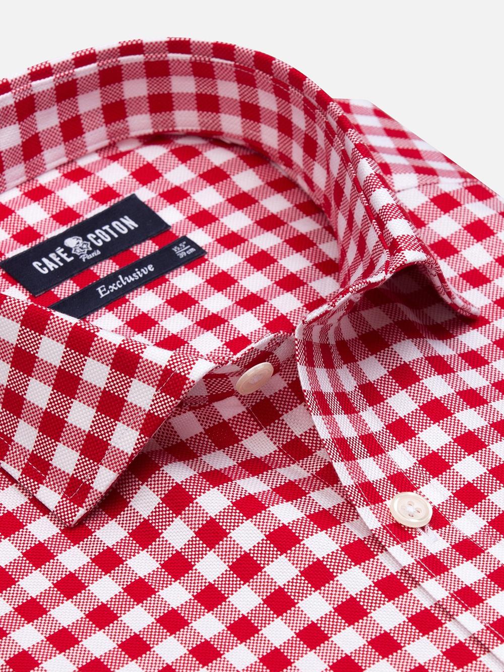 Ash check shirt - Red