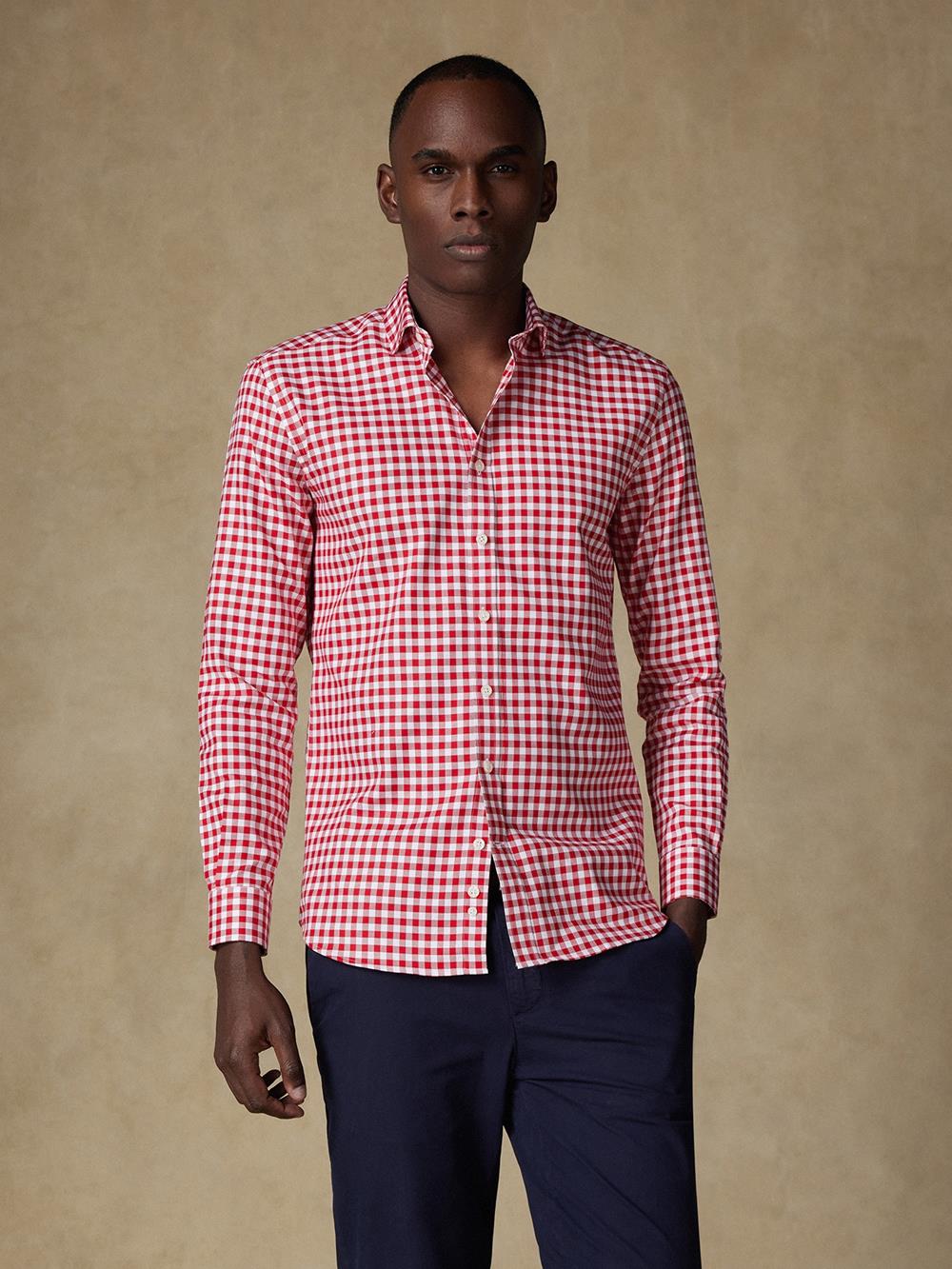 Ash check shirt - Red