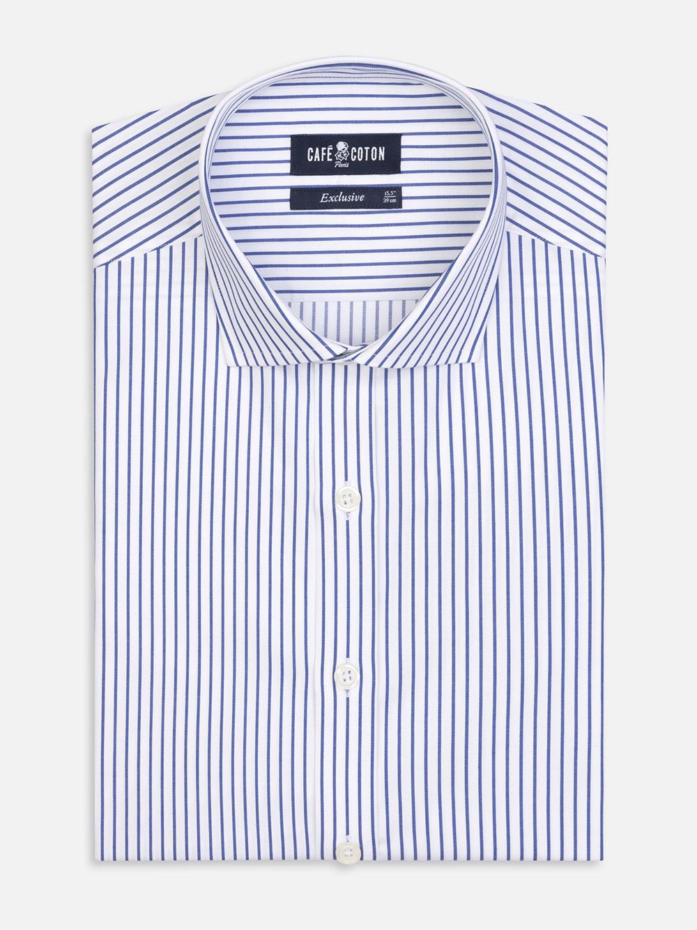 Chemise Ayden à rayures marine 