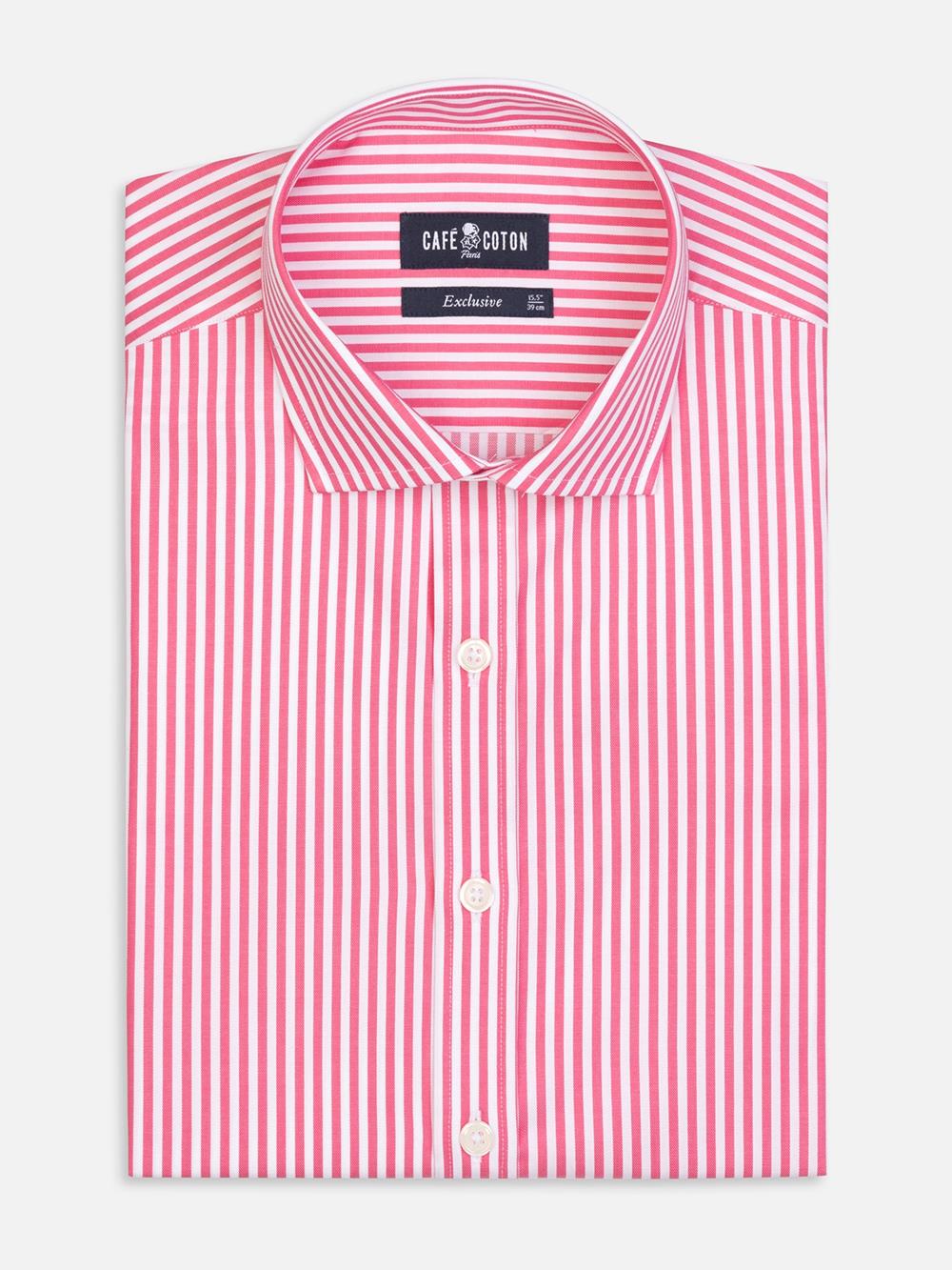 Camisa Barry de rayas rosa fucsia