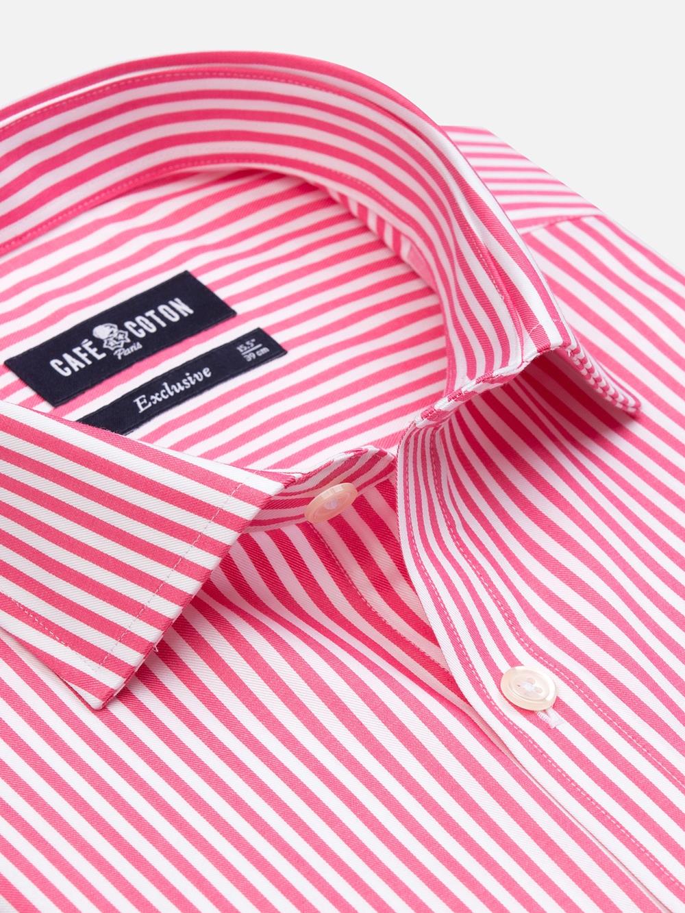 Camicia Barry a righe rosa fucsia