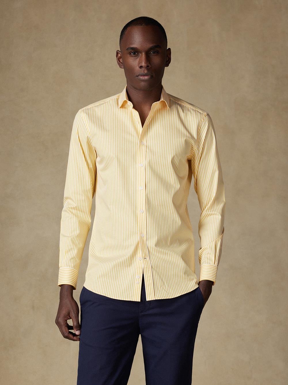 Camisa Barry de rayas amarillas