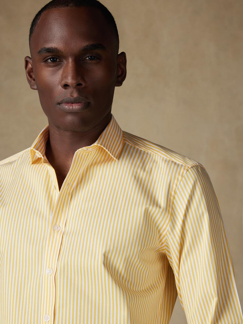 Camisa Barry de rayas amarillas