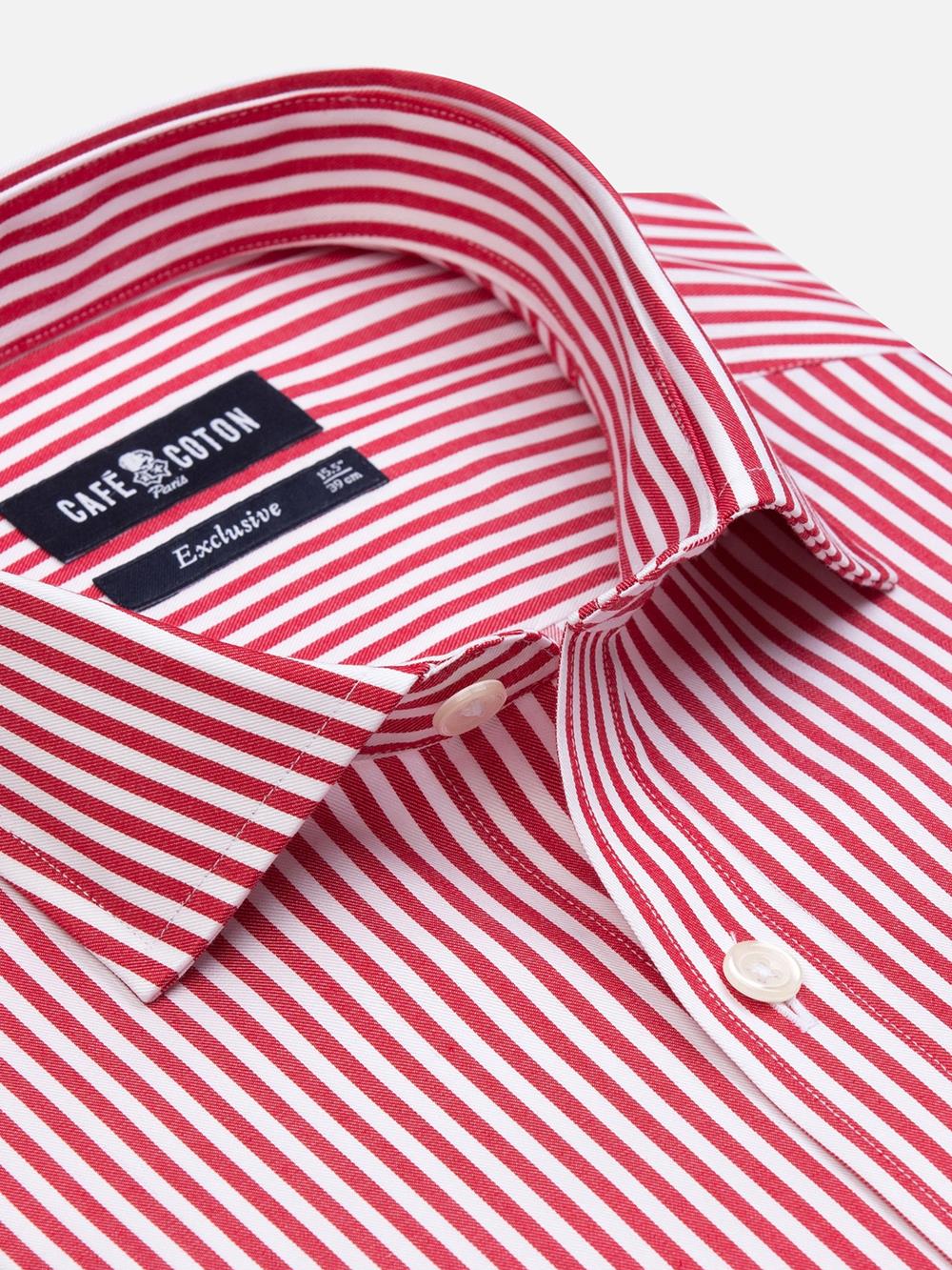 Camisa Barry de rayas rojas