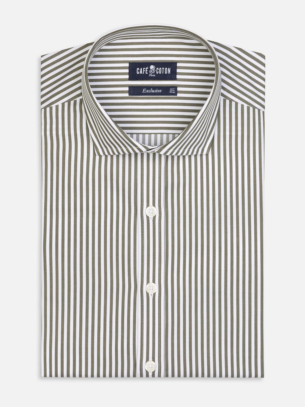 Barry stripe shirt - Kakhi 