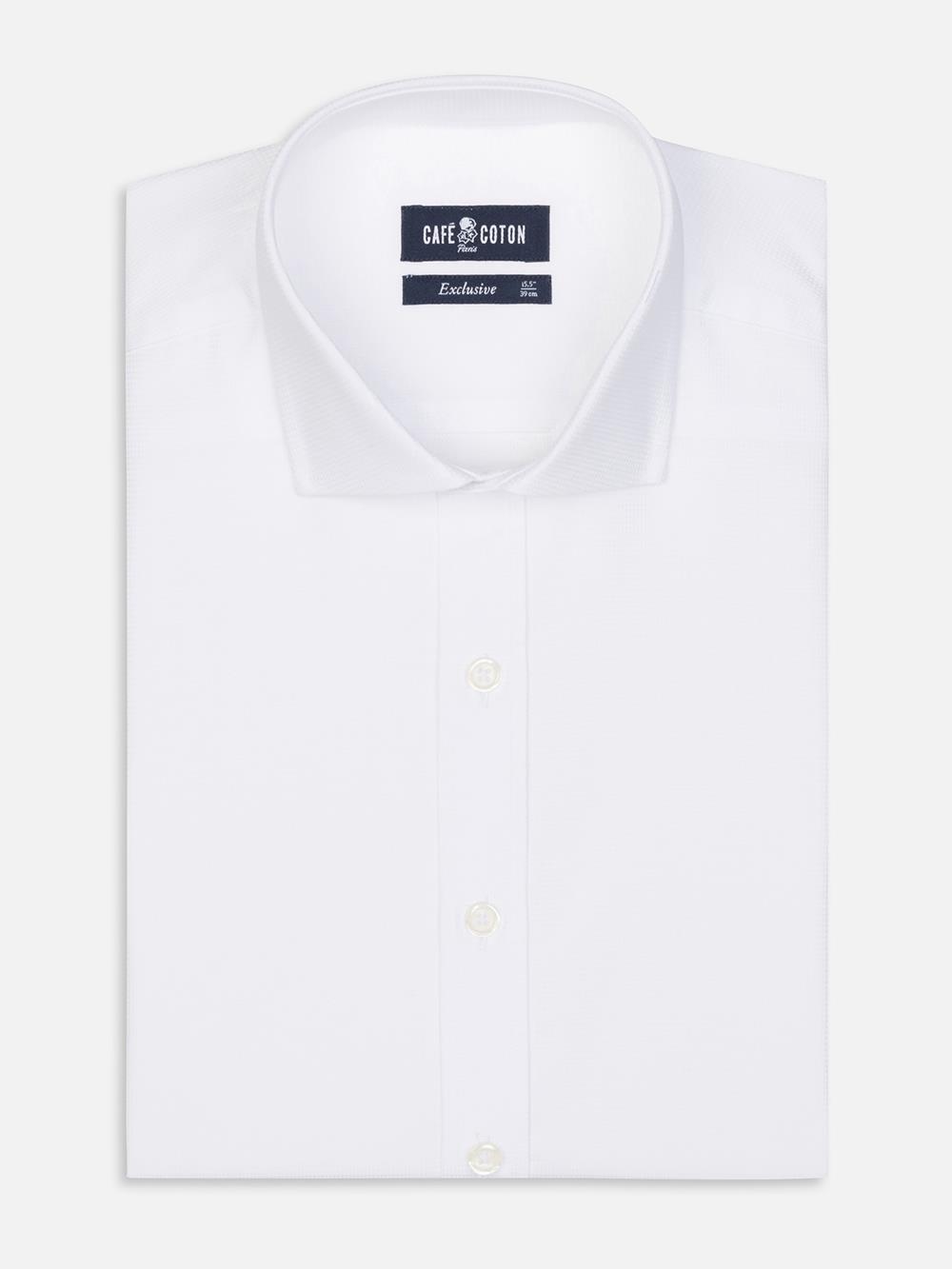 Bayers white textured shirt