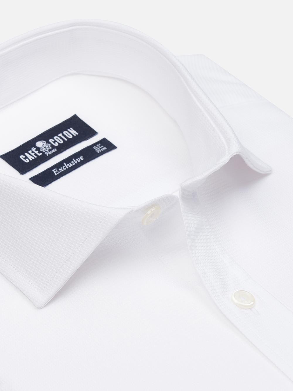 Bayers camisa de textura blanca