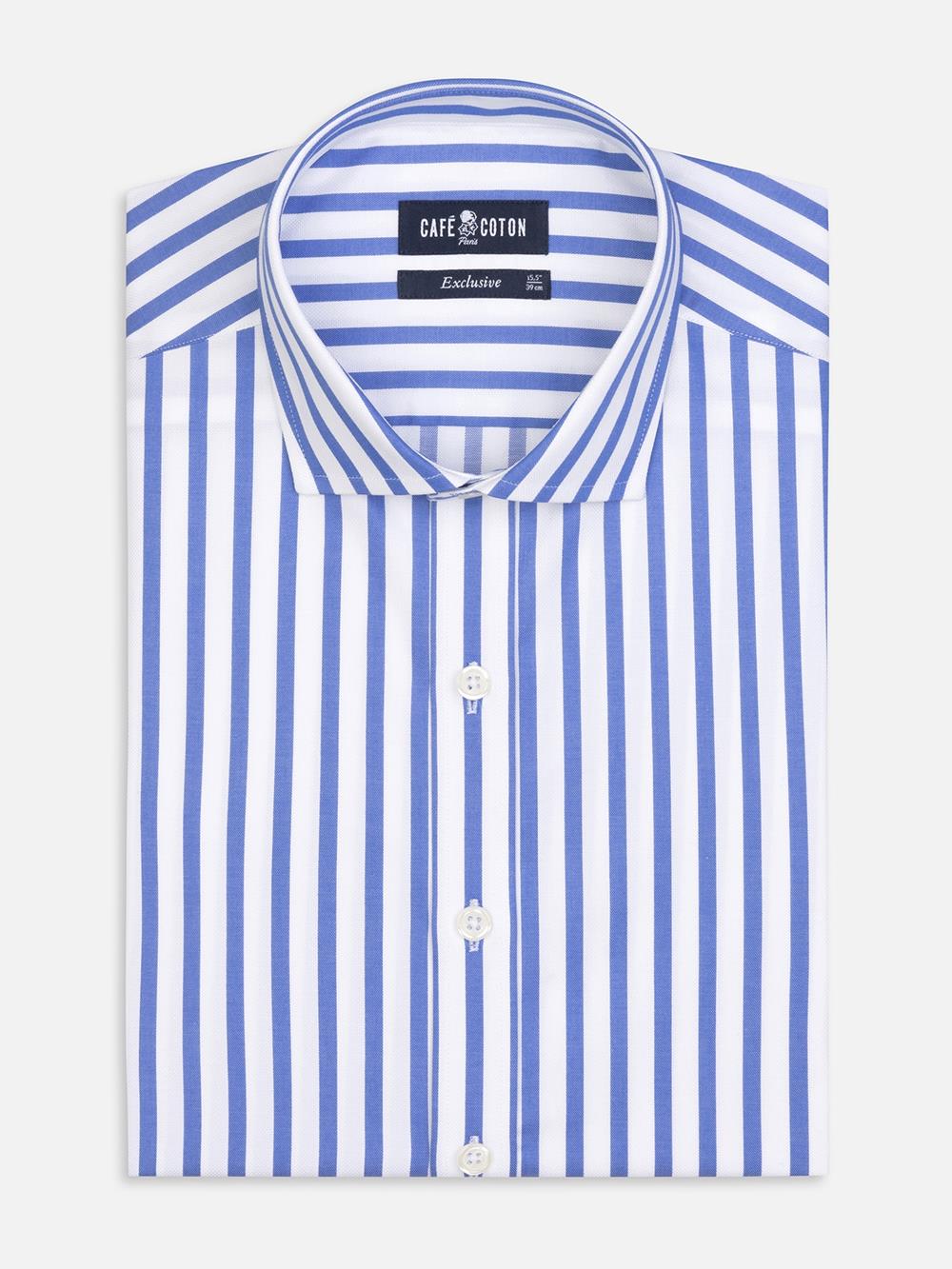 Chemise Billy à rayures bleues