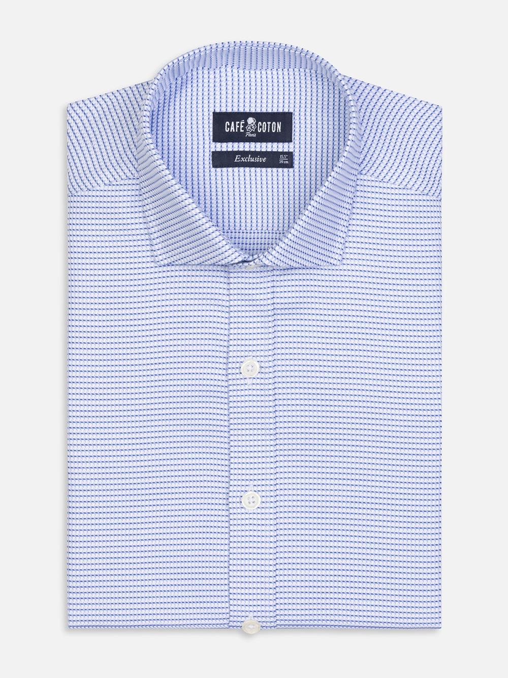 Brock shirt in twill - Blue