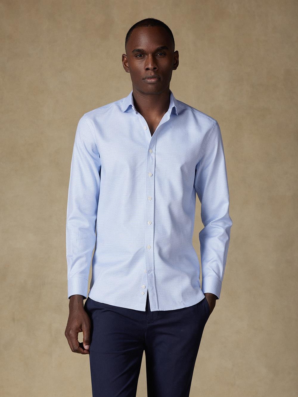 Brock shirt in twill - Blue