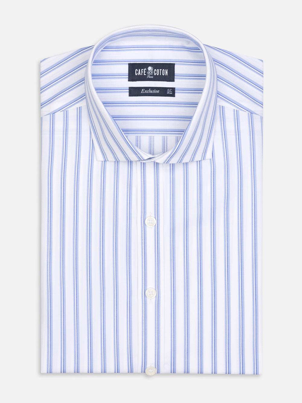 Camisa Casper de rayas azul cielo