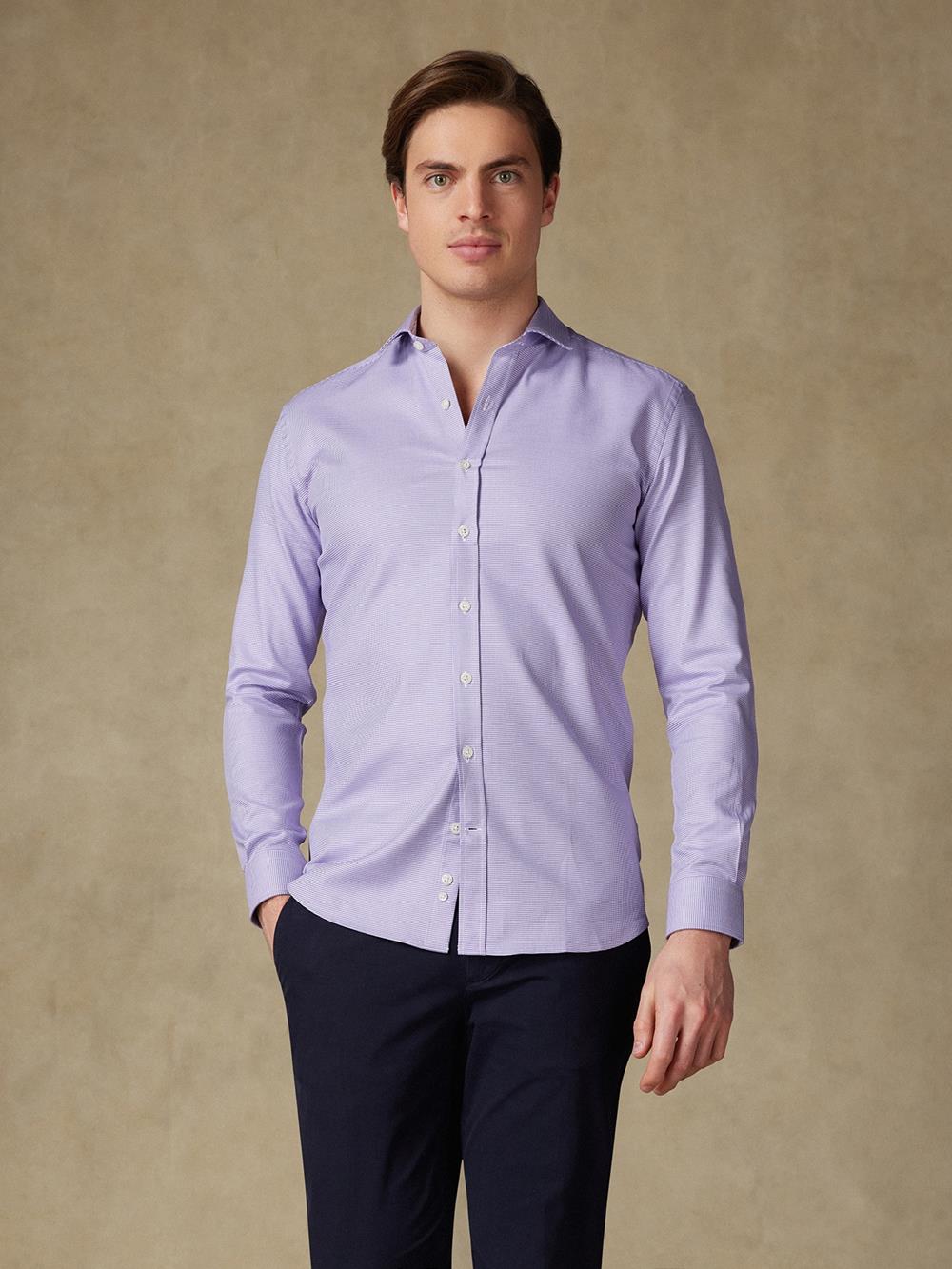 Chemise Elli en twill parme