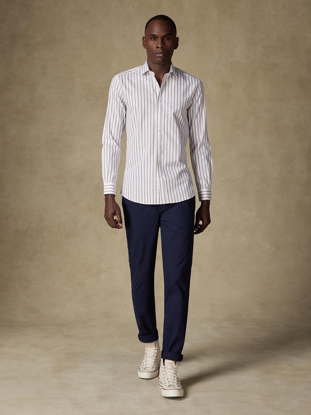 Elton stripe shirt - Off white