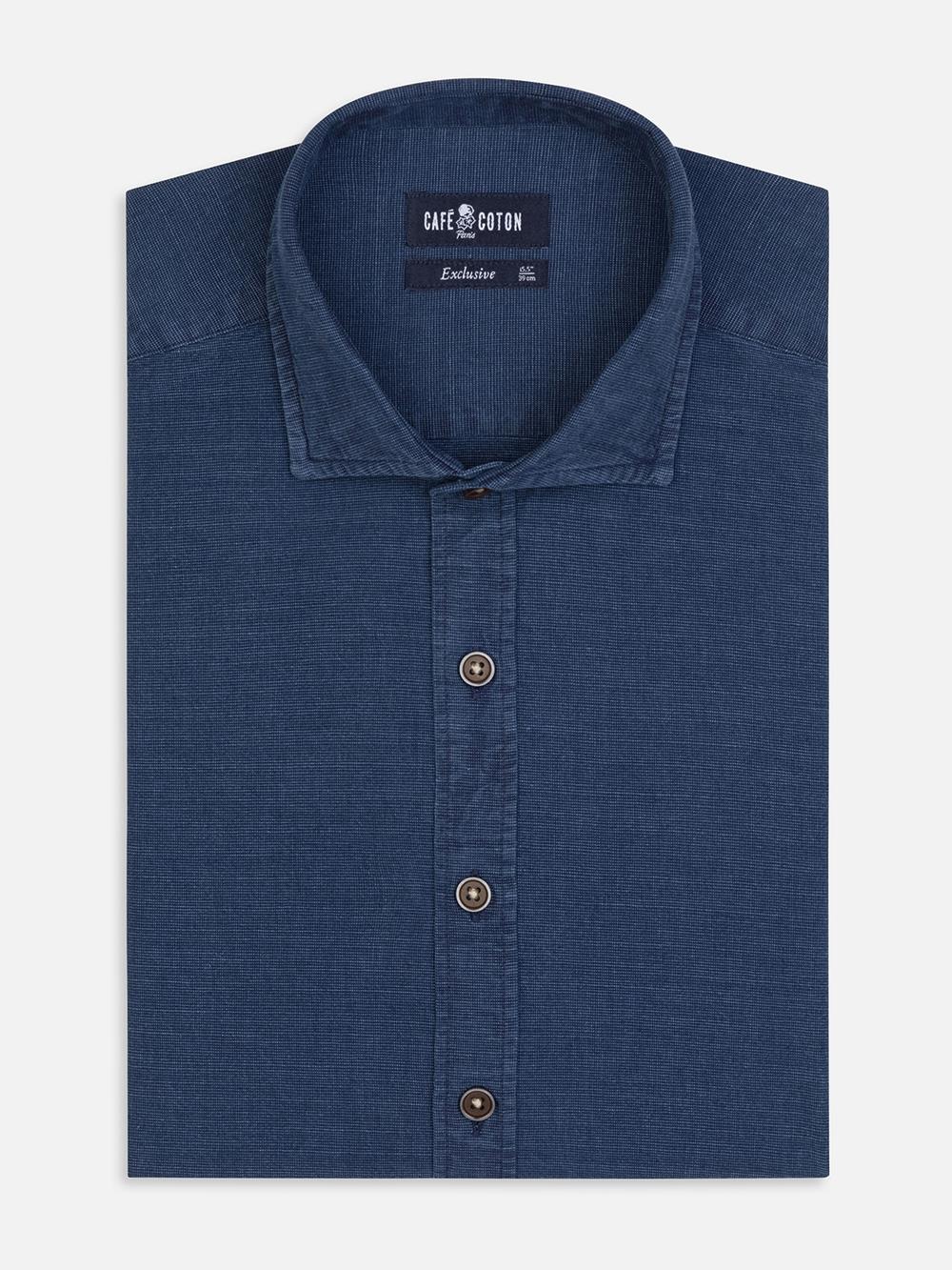 Garth denim shirt - Navy