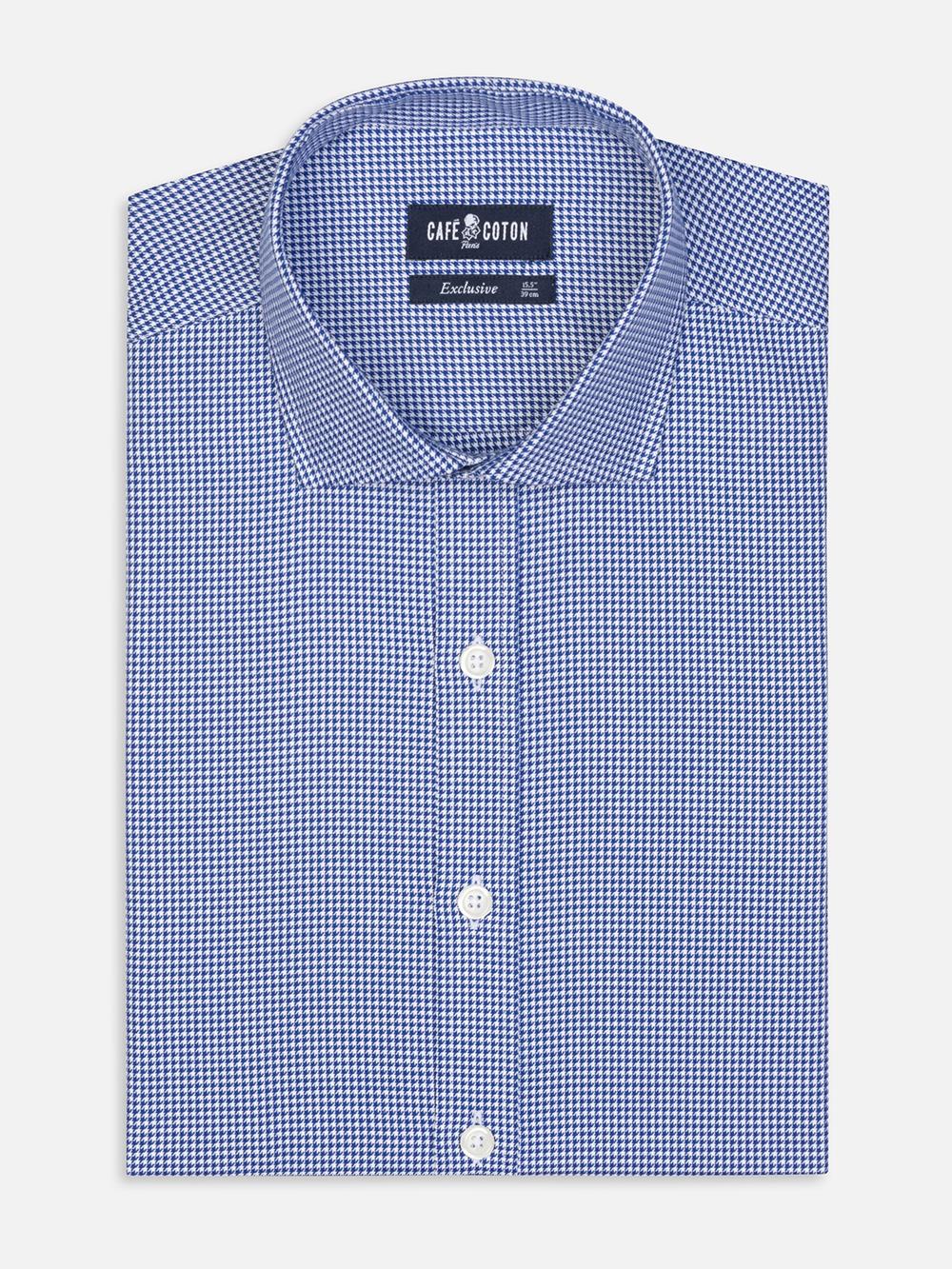 Camicia in percalle Landry Navy