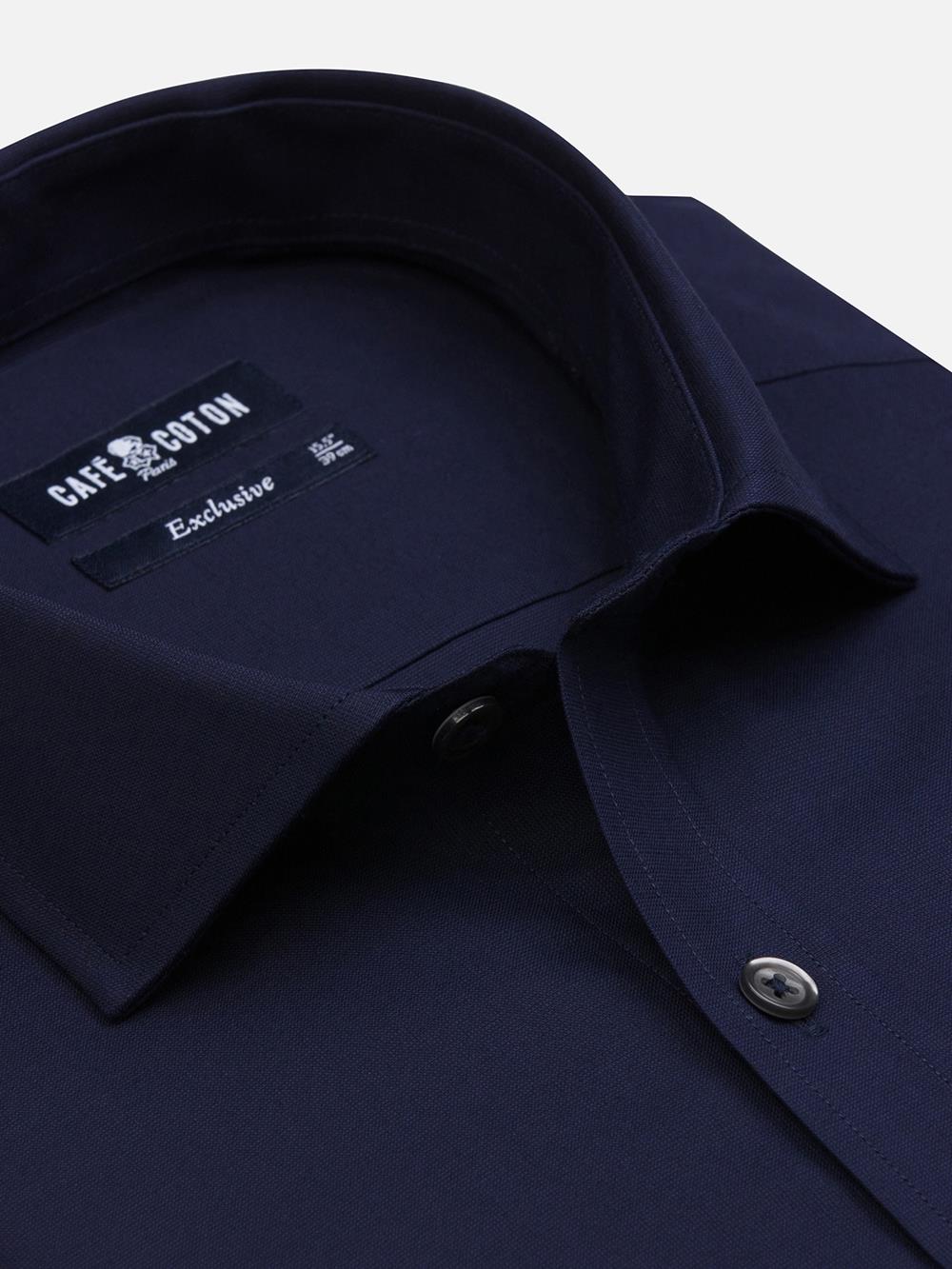 Alban slim fit shirt - Navy