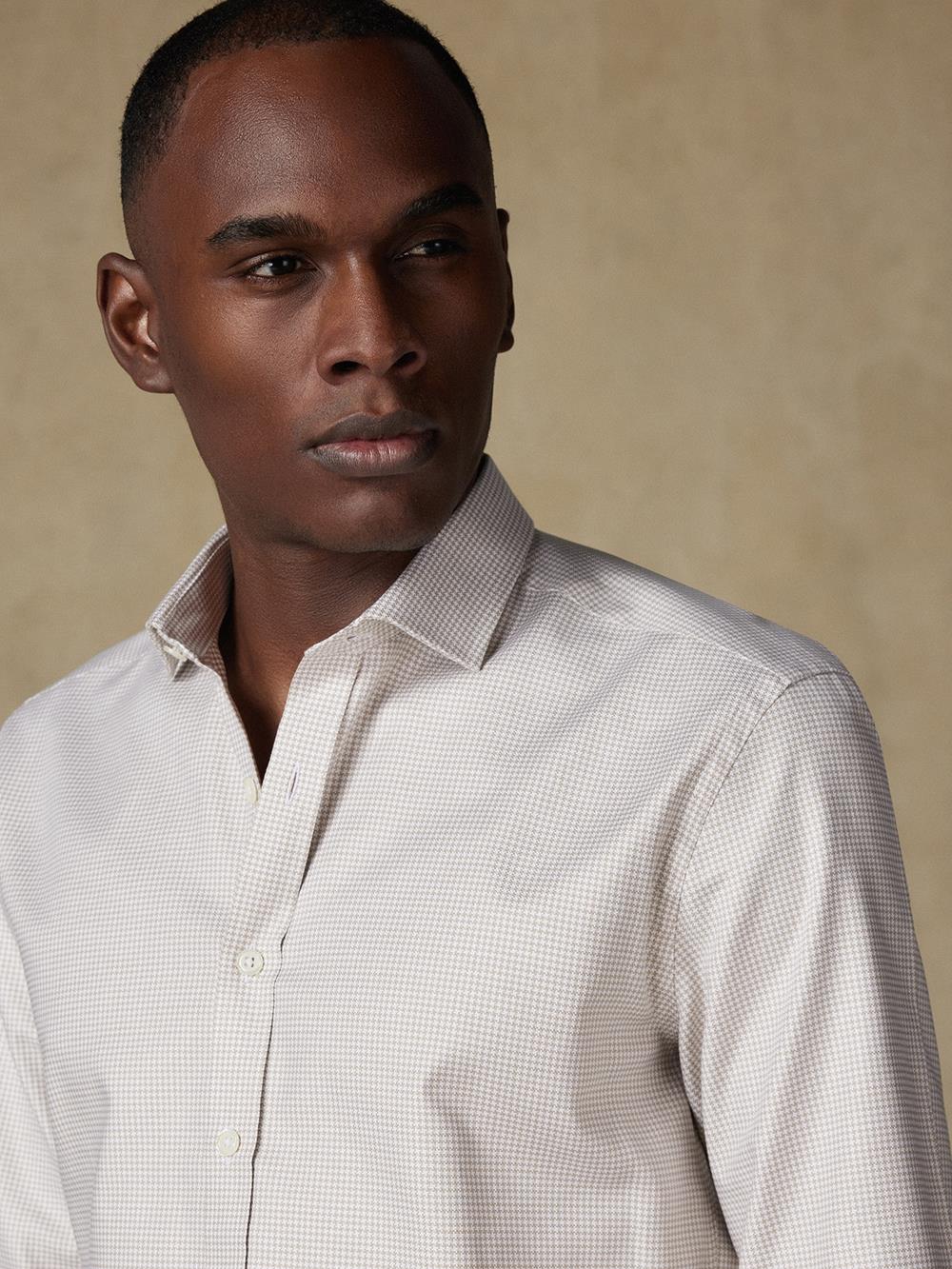 Alvin textured slim fit shirt - Off-white 