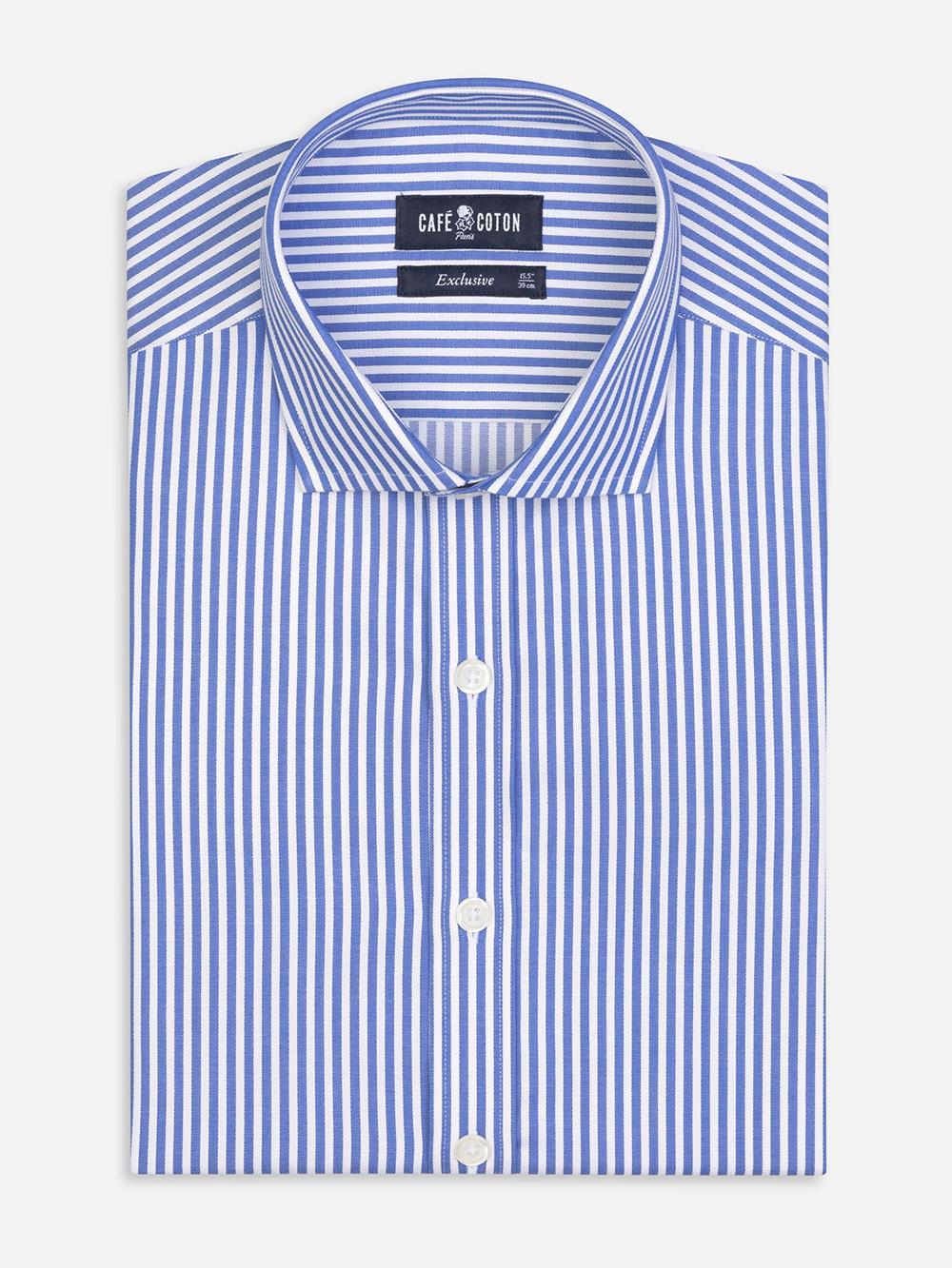 Camisa slim fit Colin de rayas azules