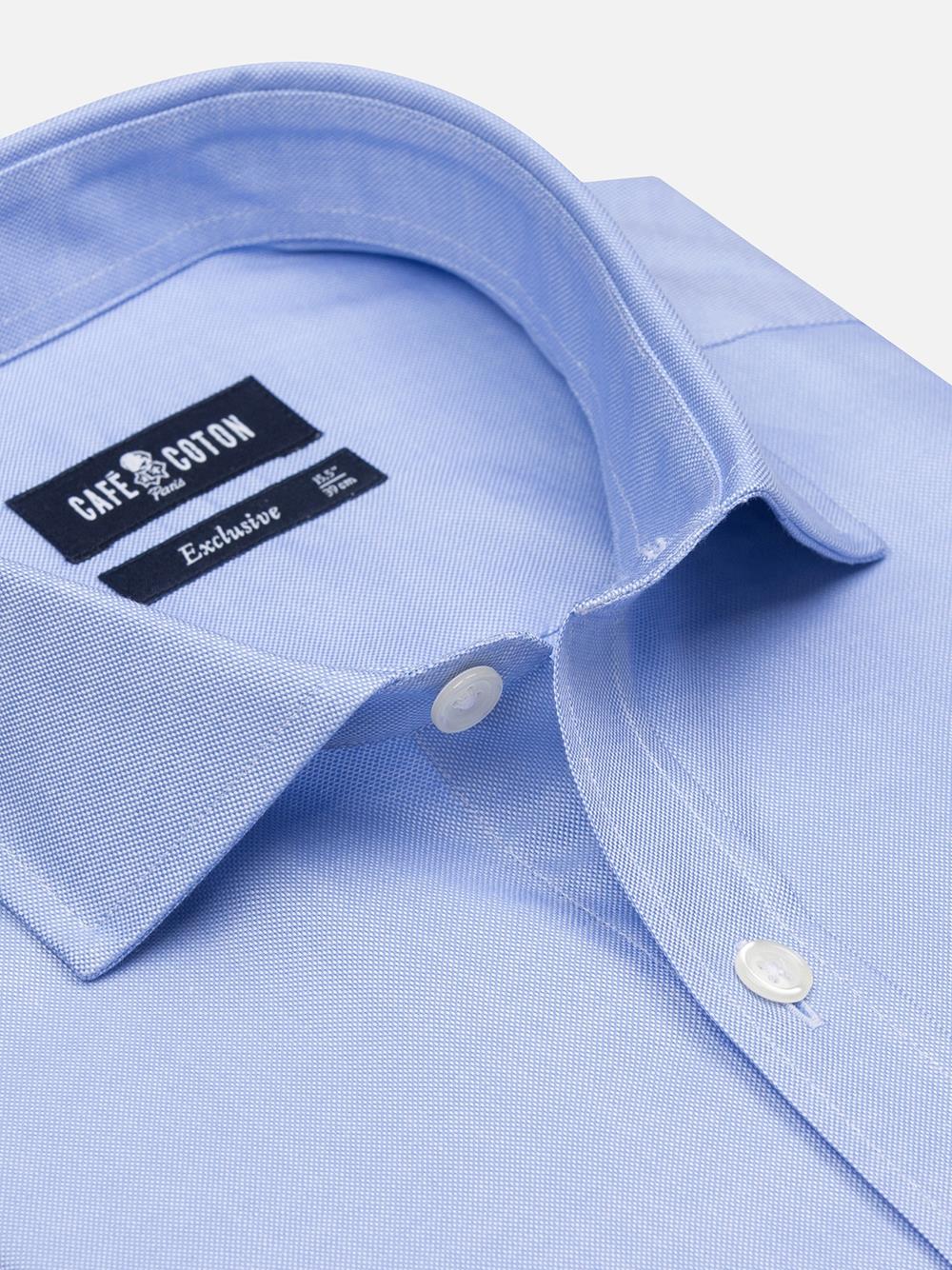 OxfordTailliertes Hemd himmelblau