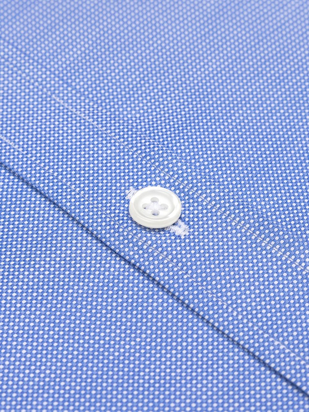 Camisa Sole en tejido natté azul 