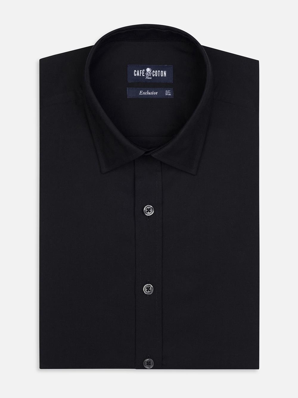 Alban slim fit shirt - Black