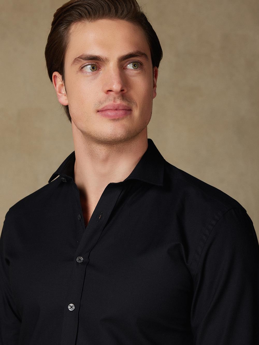 Alban zwart overhemd