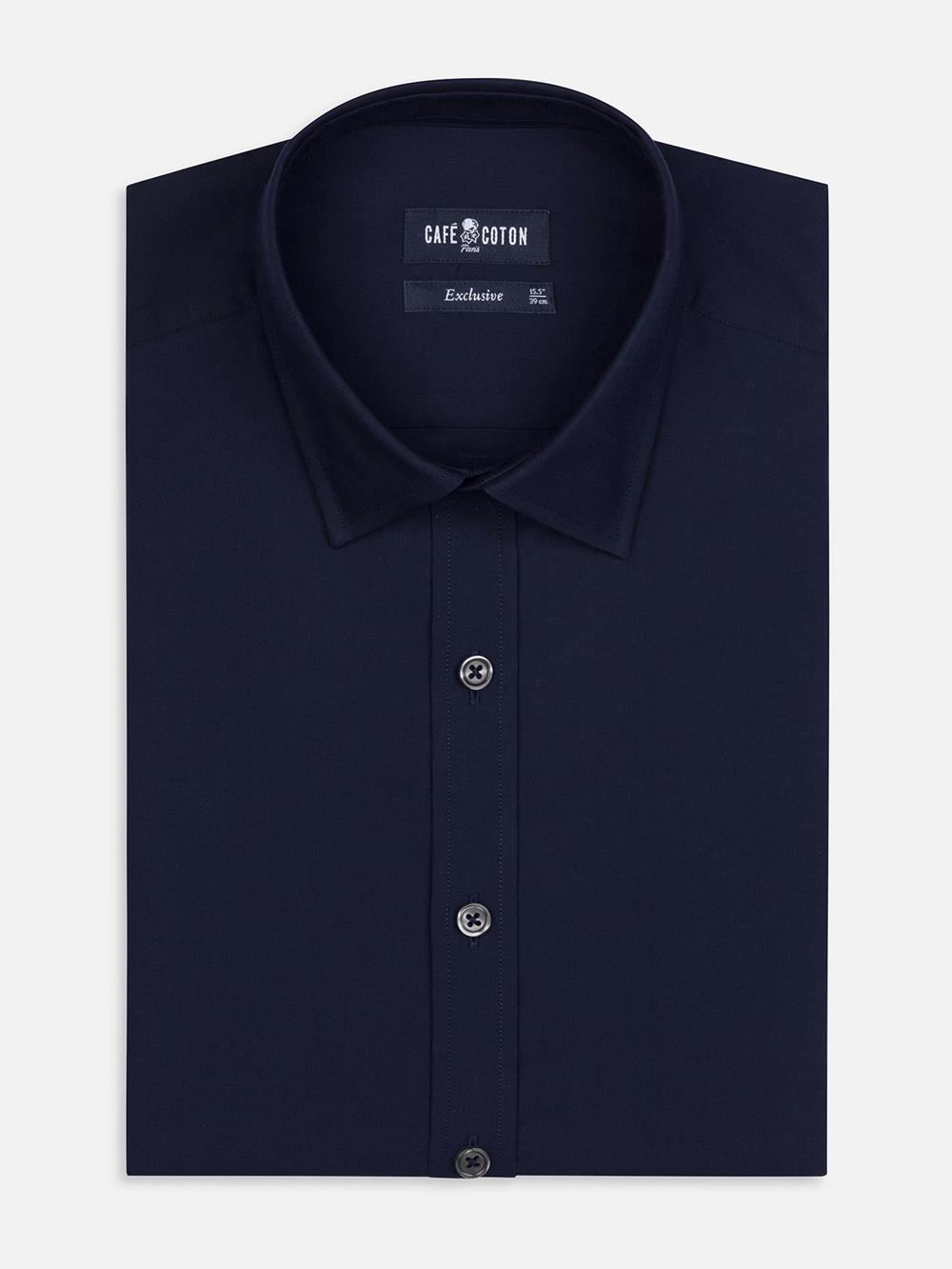 Alban slim fit shirt - Navy