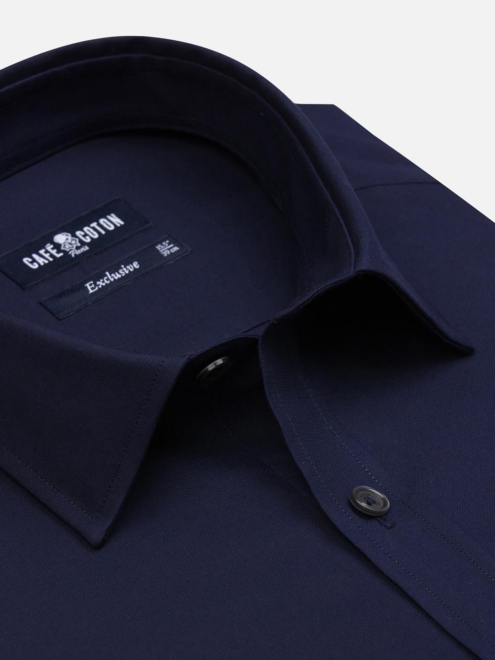 Alban slim fit shirt - Navy