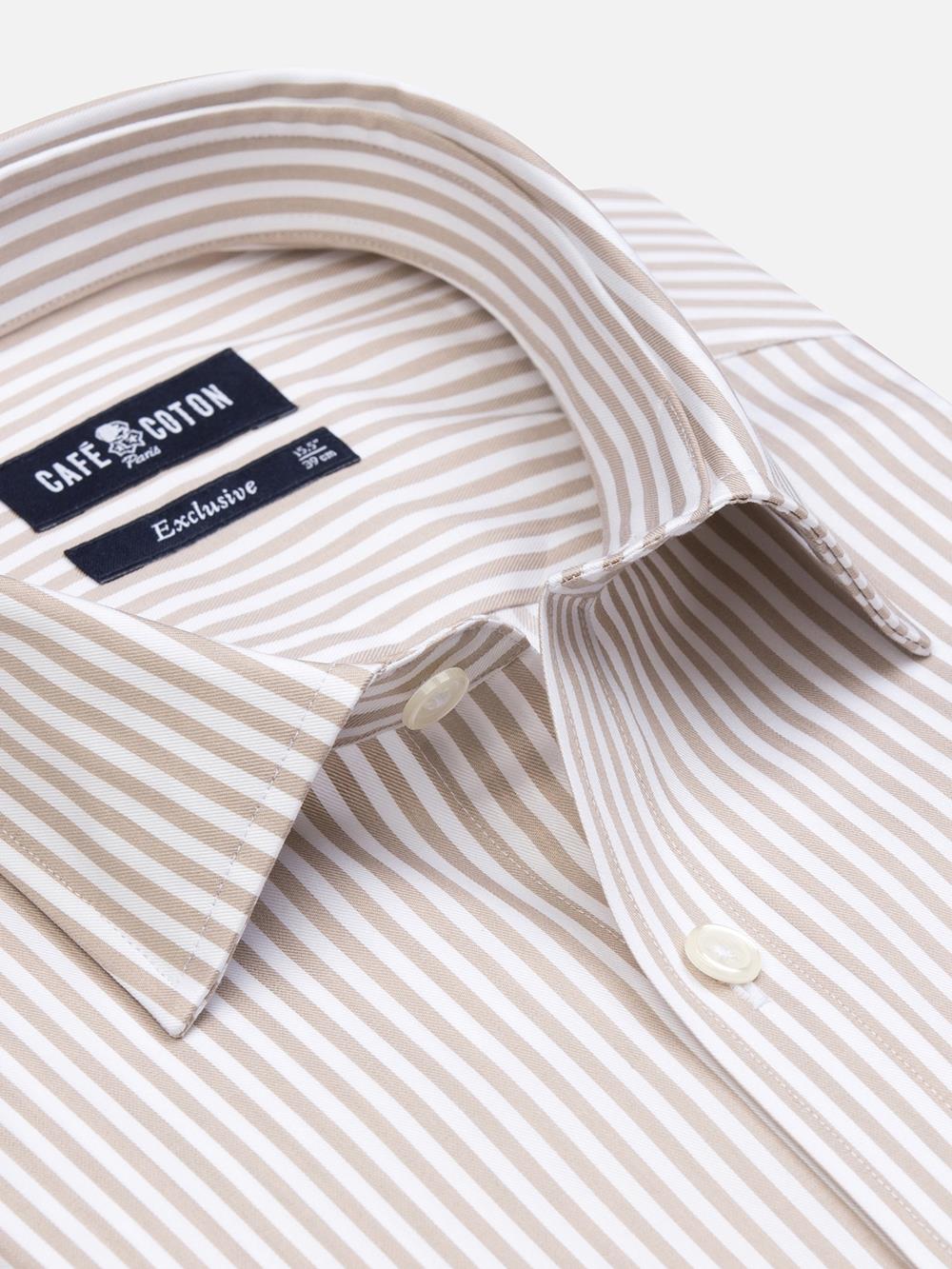 Barry stripe slim fit shirt - Off white