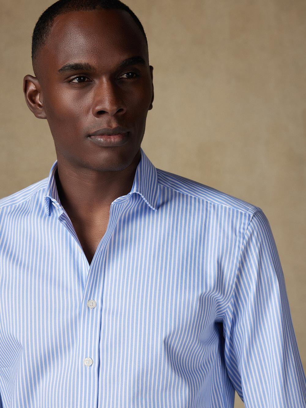 Colin stripe slim fit shirt - Blue sky