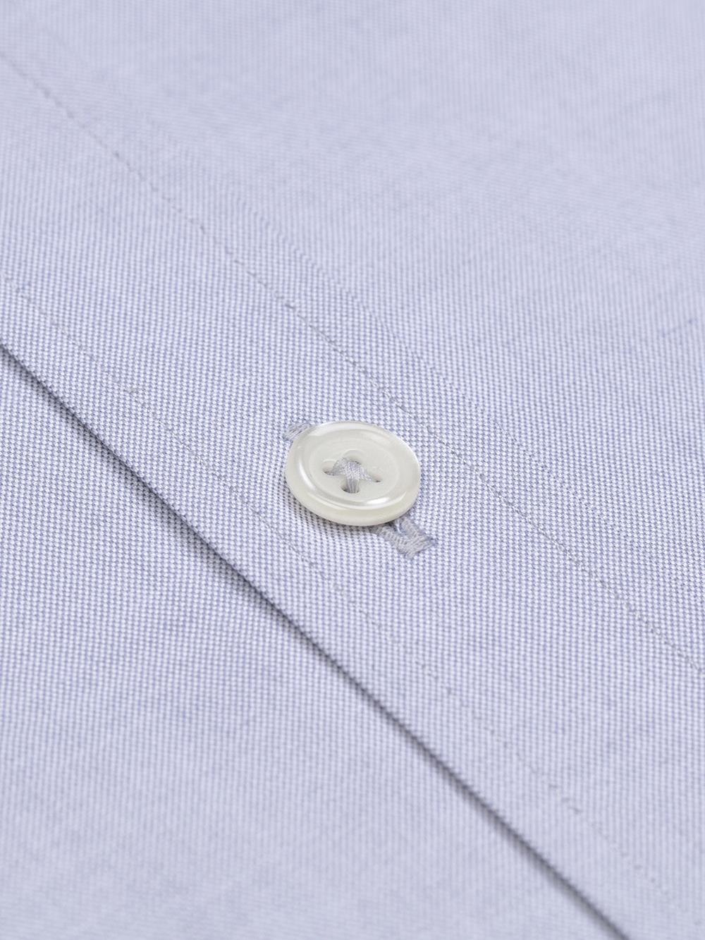 Camicia slim fit in punto pino grigio - Colletto piccolo