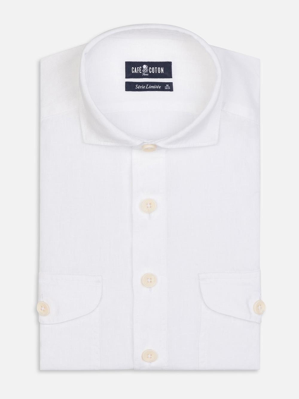 Olaf camisa safari blanca