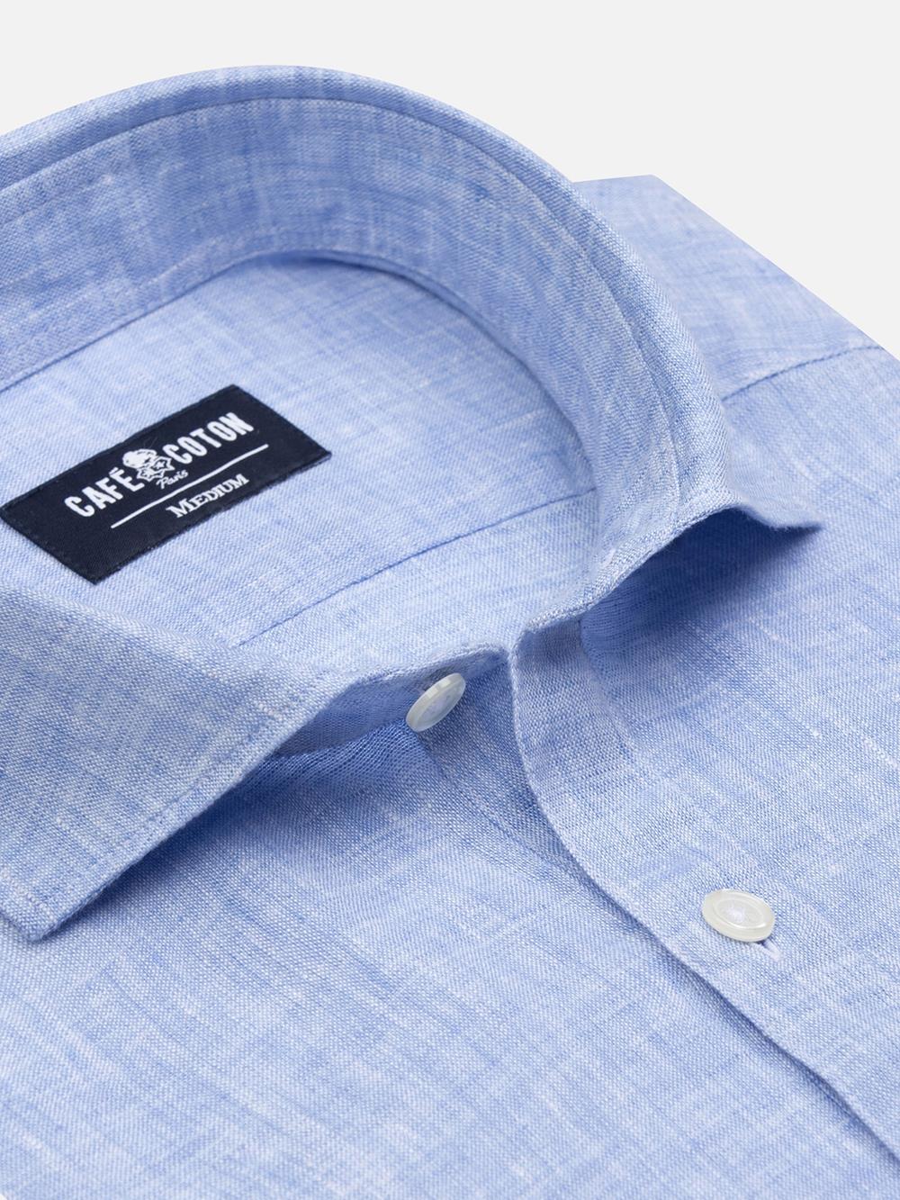 Camisa Olaf popover lino cielo