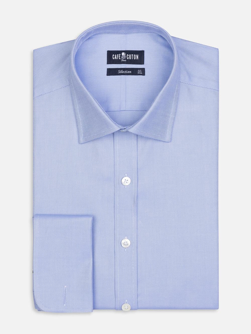 Camisa oxford azul cielo - Doble Punos