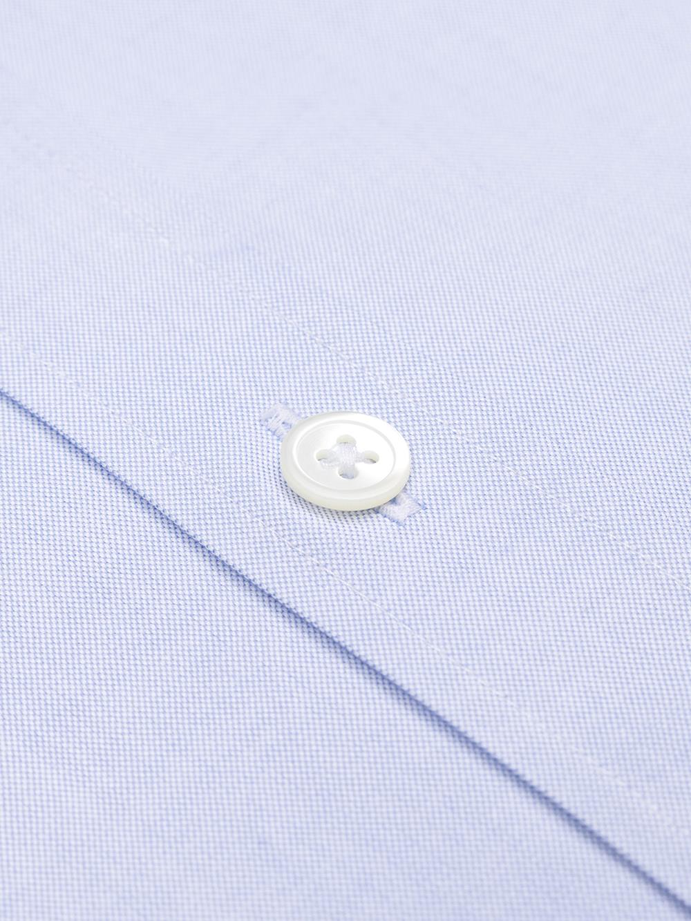 Royal sky blue pinpoint shirt - Double Cufflink