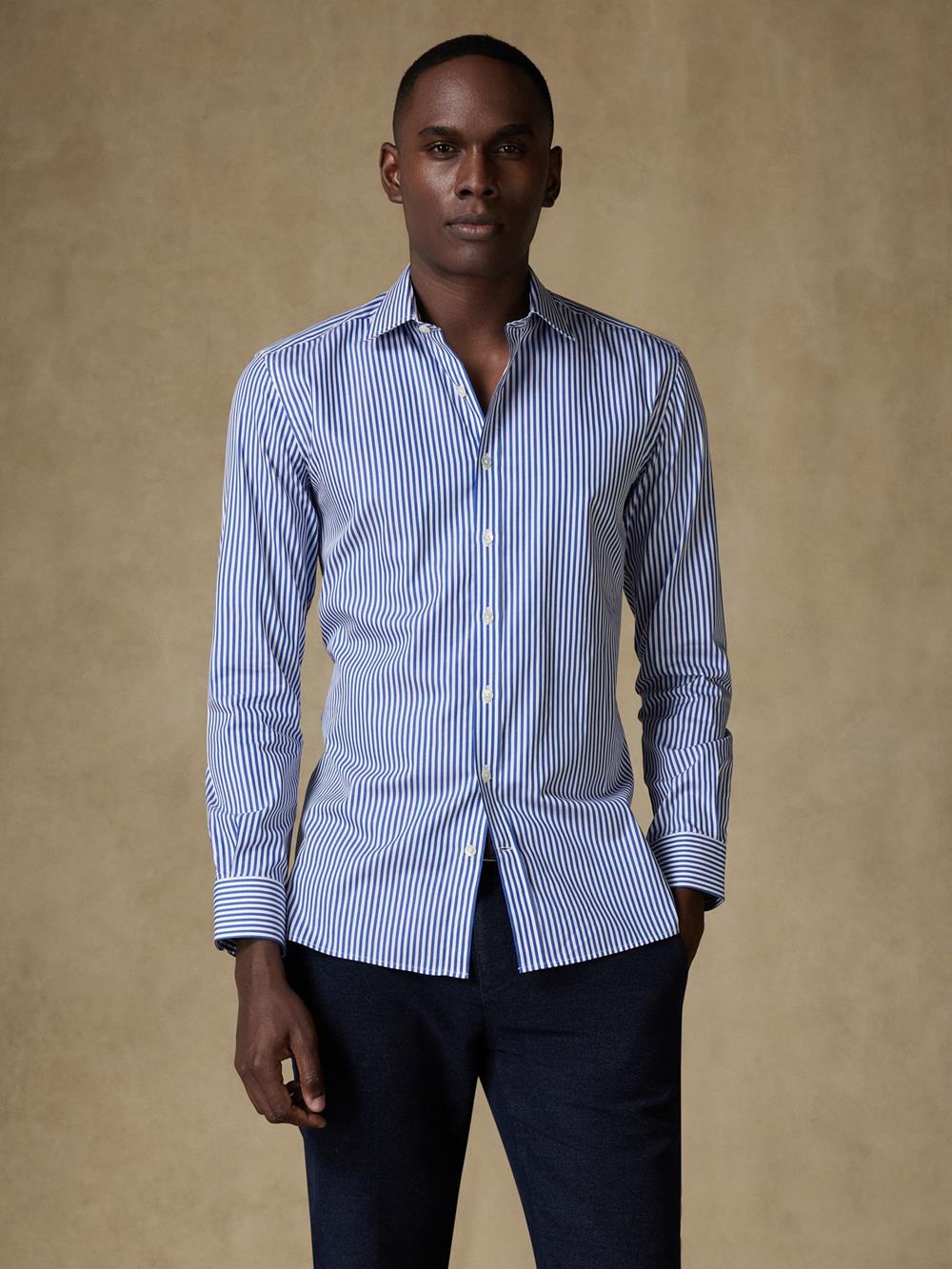 Norm navy stripes shirt 