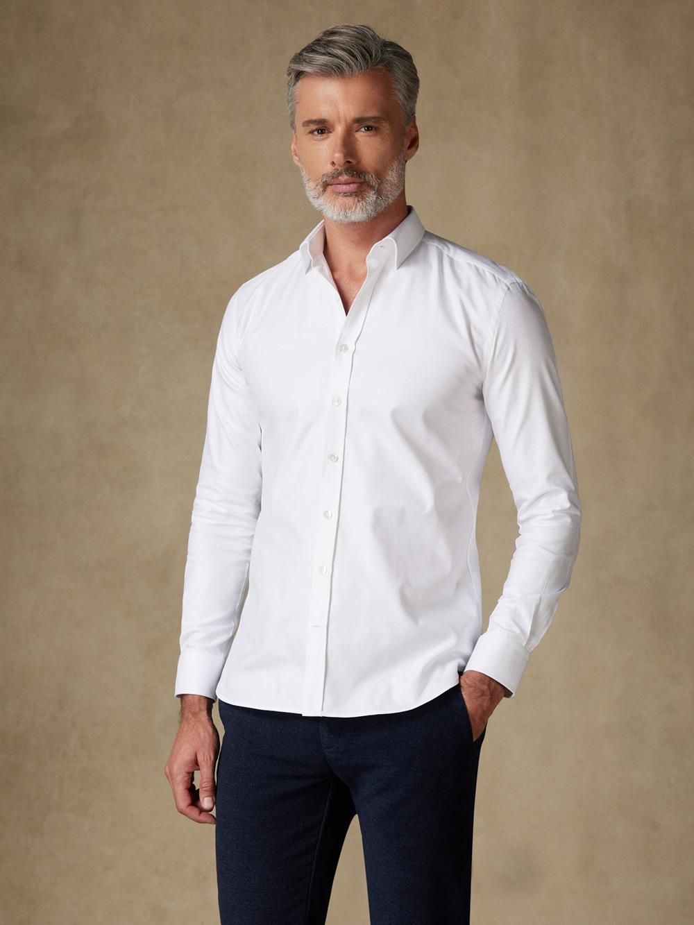 Royal white oxford shirt