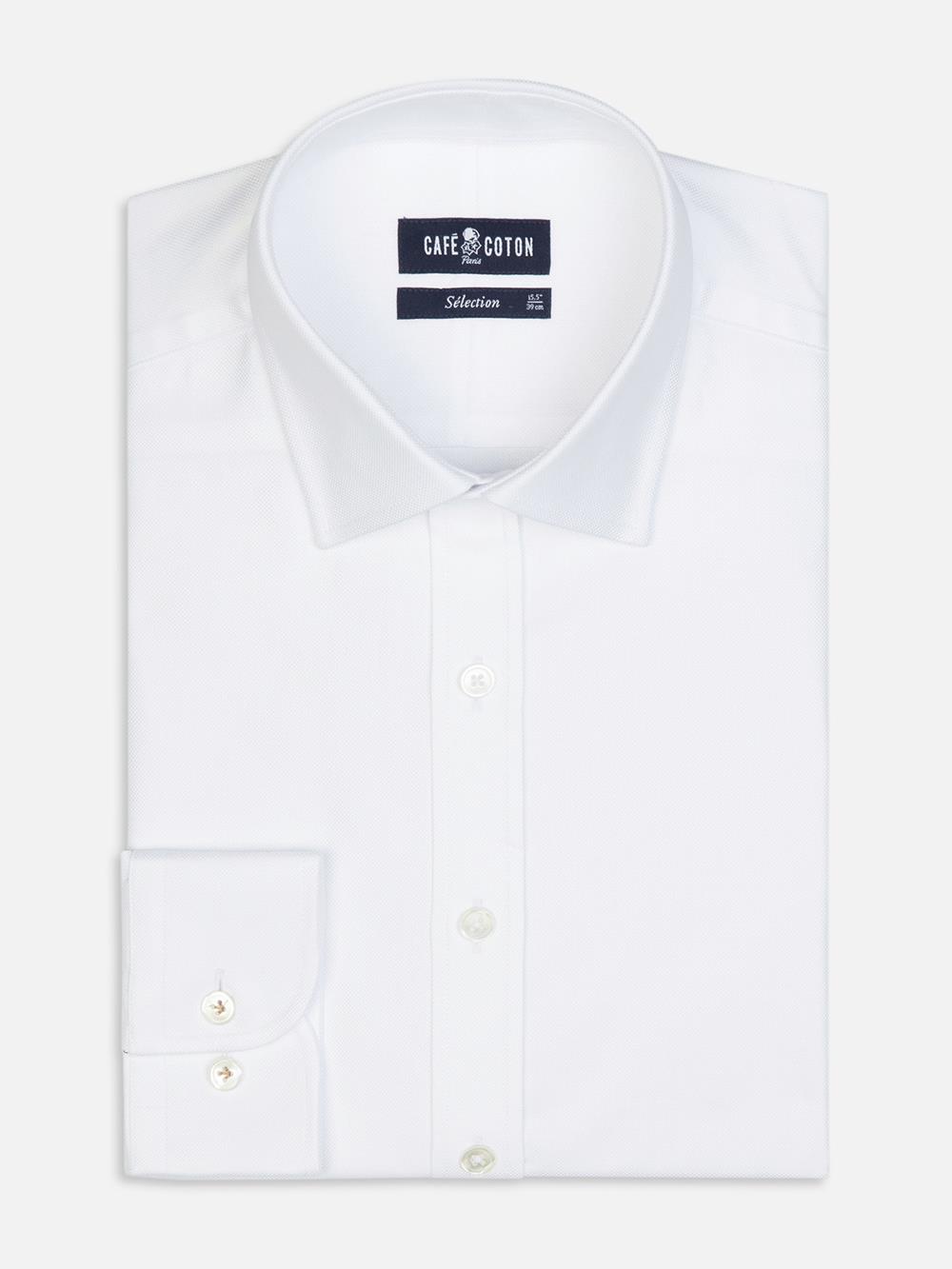 Königlich weißes Oxford-Hemd