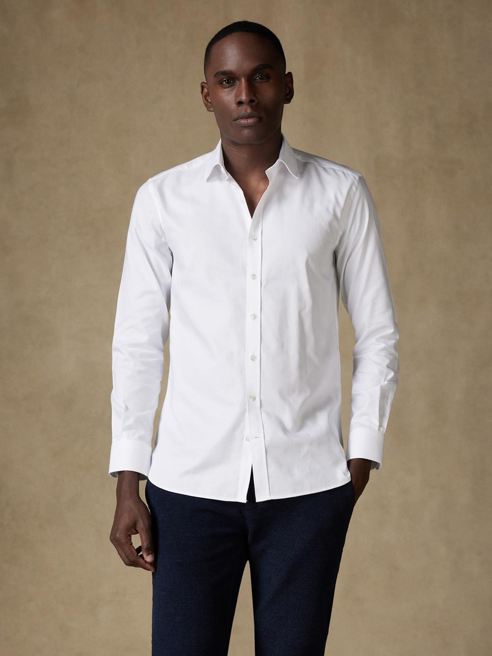 Camicia slim fit Royal white pin point