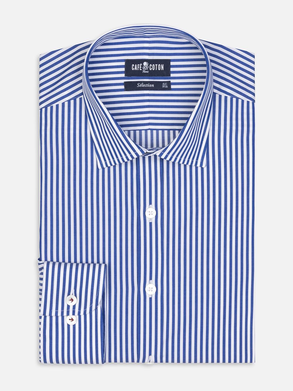 Sully Navy Stripe slim fit shirt