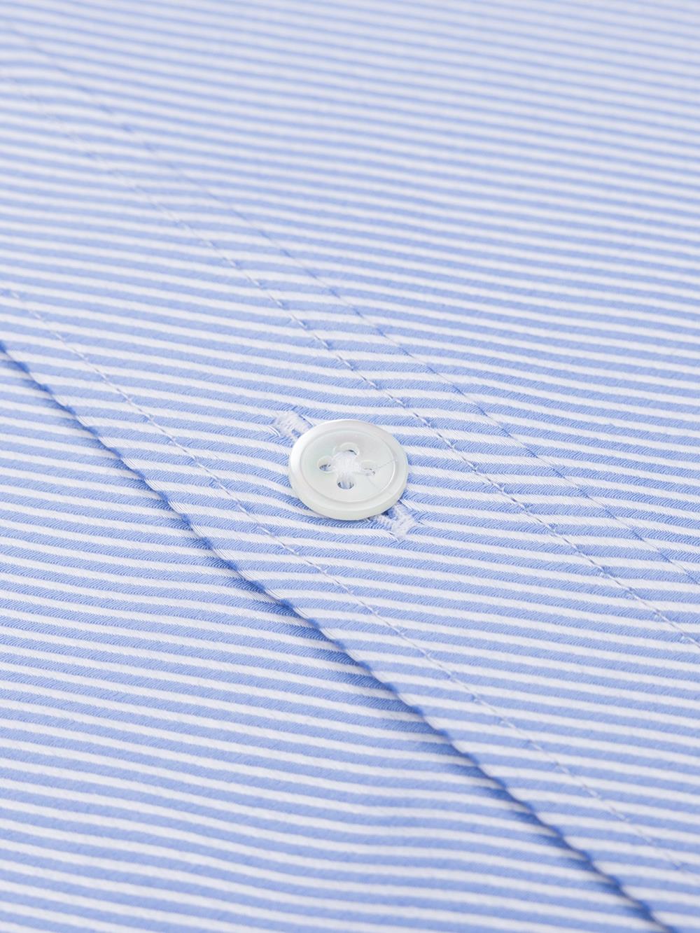 Tailliertes Hemd aus Royal-Twill himmelblau