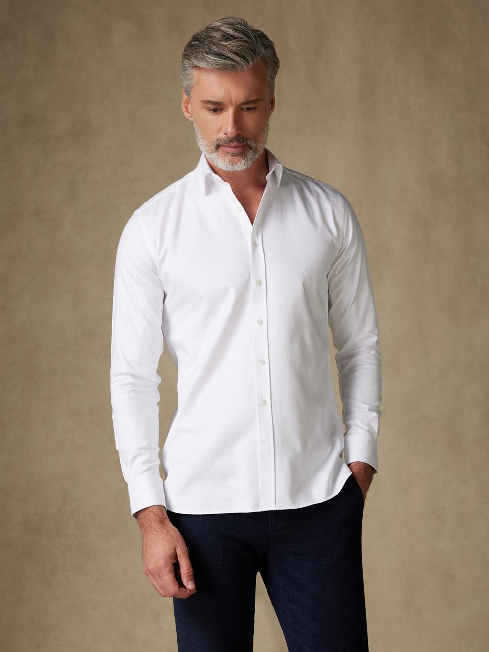 Camisa Royal de sarga blanca