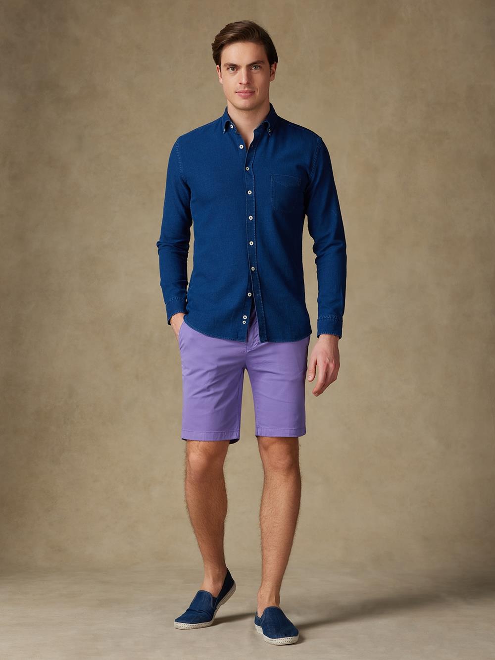 Jim Bermuda in lilas cotton