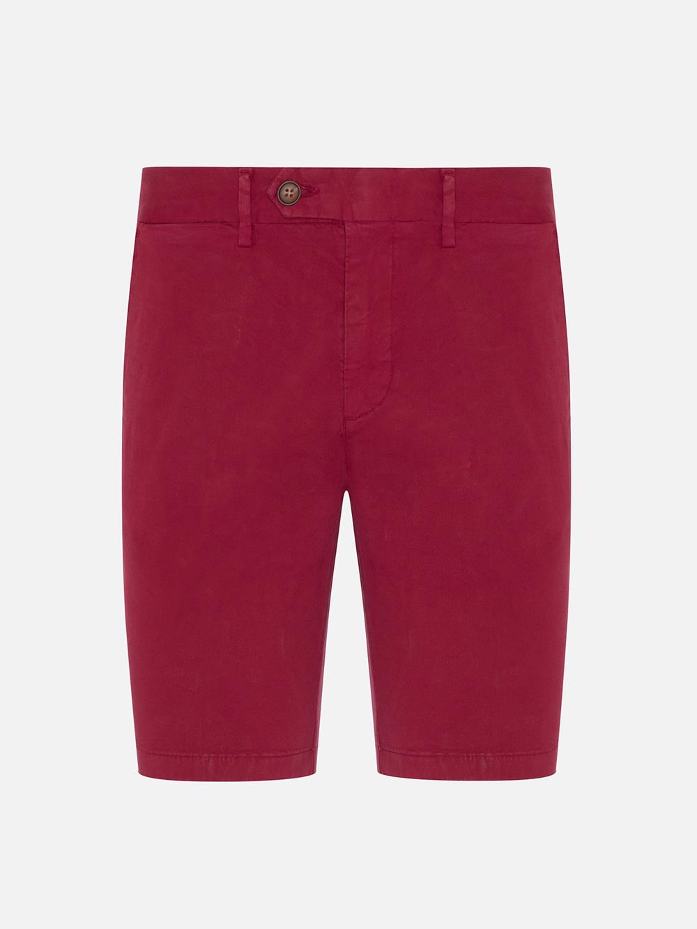 Jim Bermuda in carmin cotton