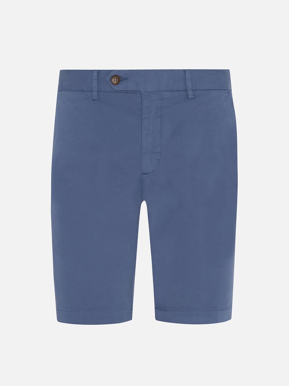 Jim Bermuda in cobalt cotton