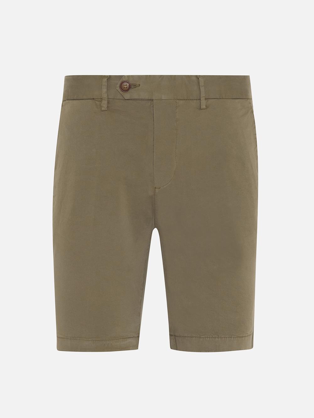 Khaki katoen Bermuda Jim